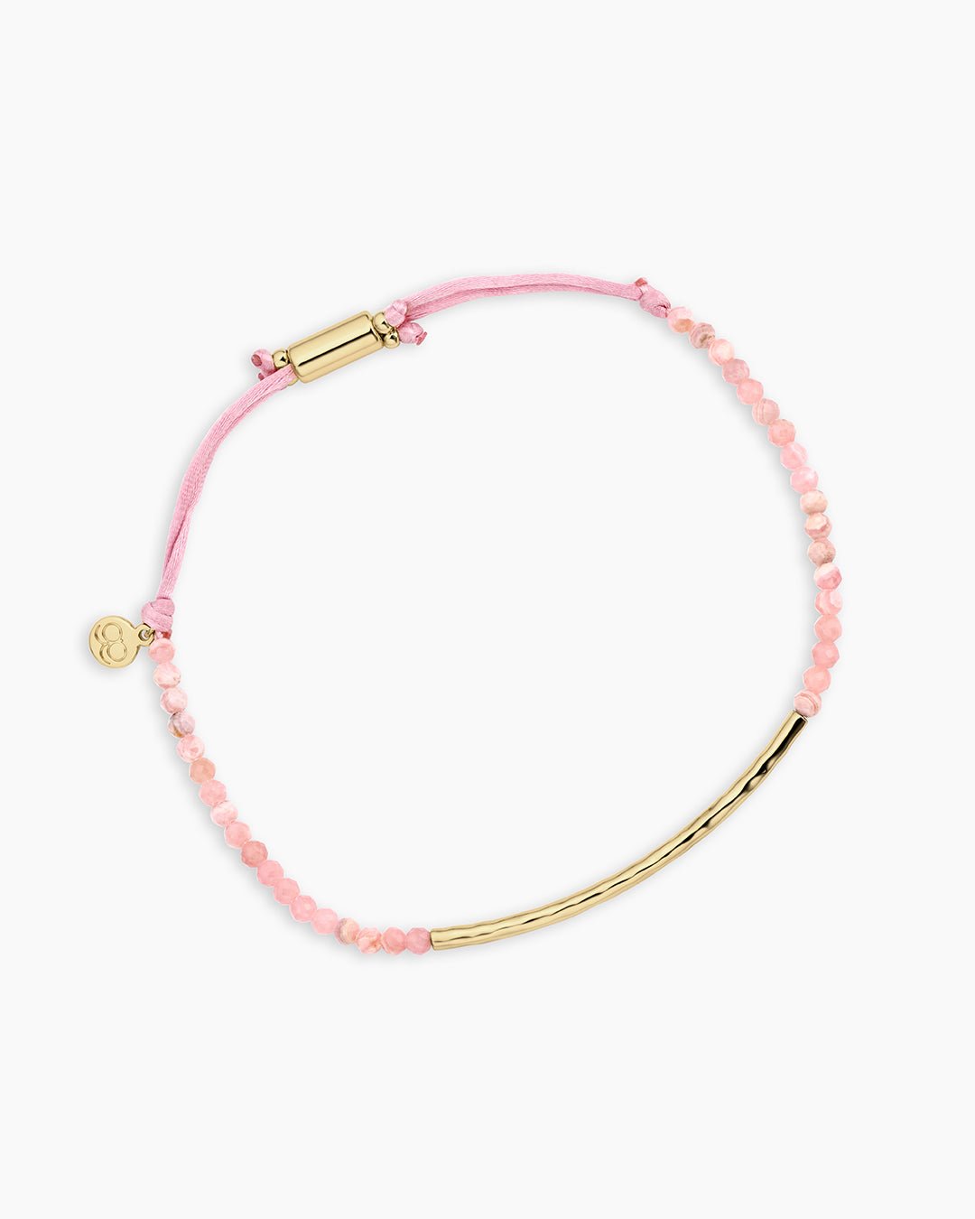 Power Gemstone Bracelet for Compassion || option::18k Gold Plated, Rhodochrosite