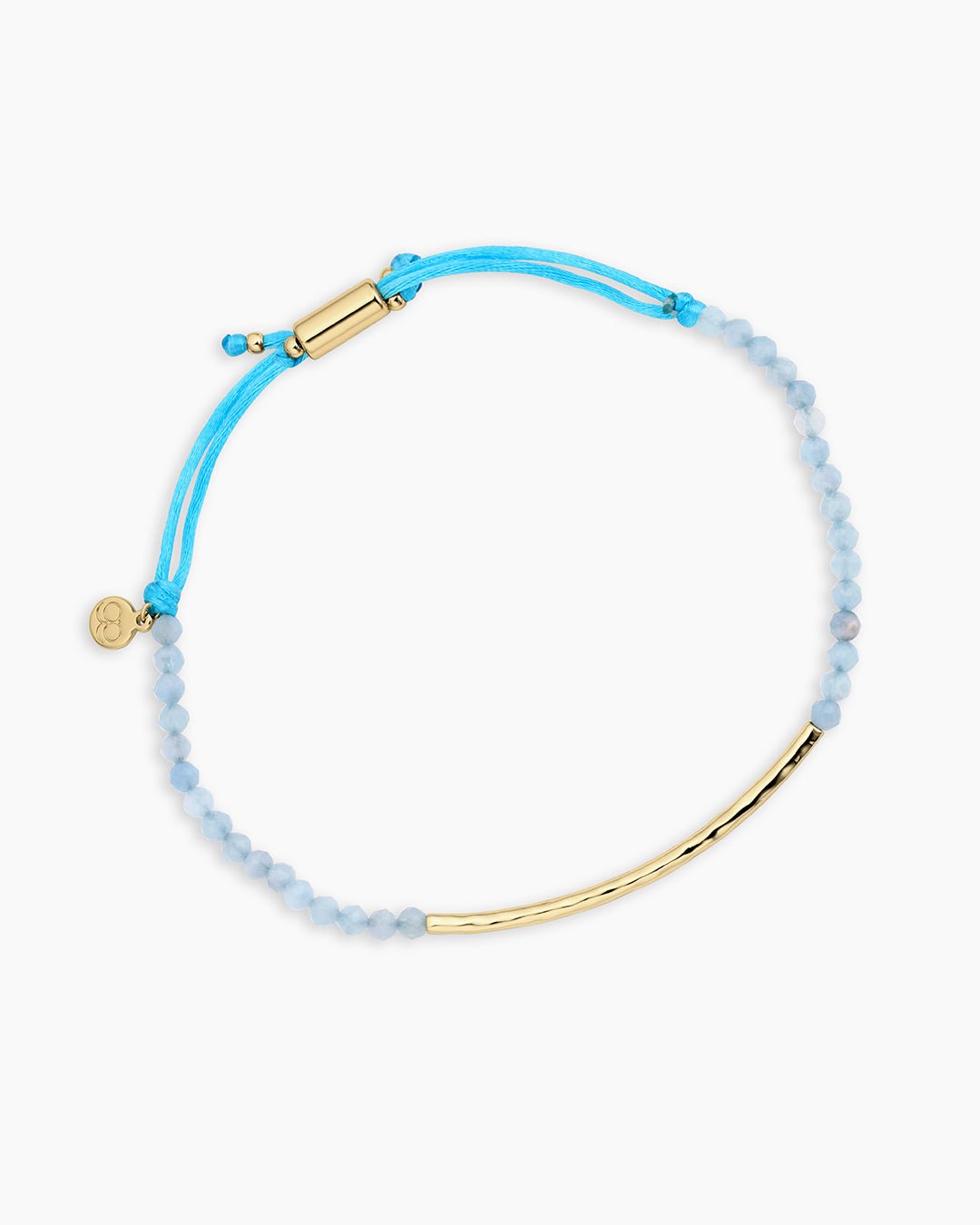 Power Gemstone Bracelet for Truth || option::18k Gold Plated, Aquamarine