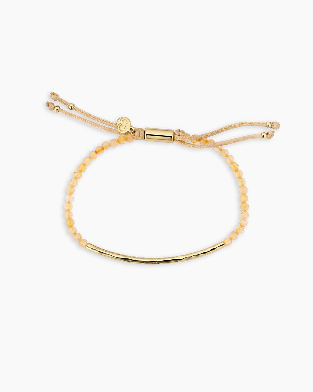 Power Gemstone Bracelet for Abundance || option::18k Gold Plated, Citrine