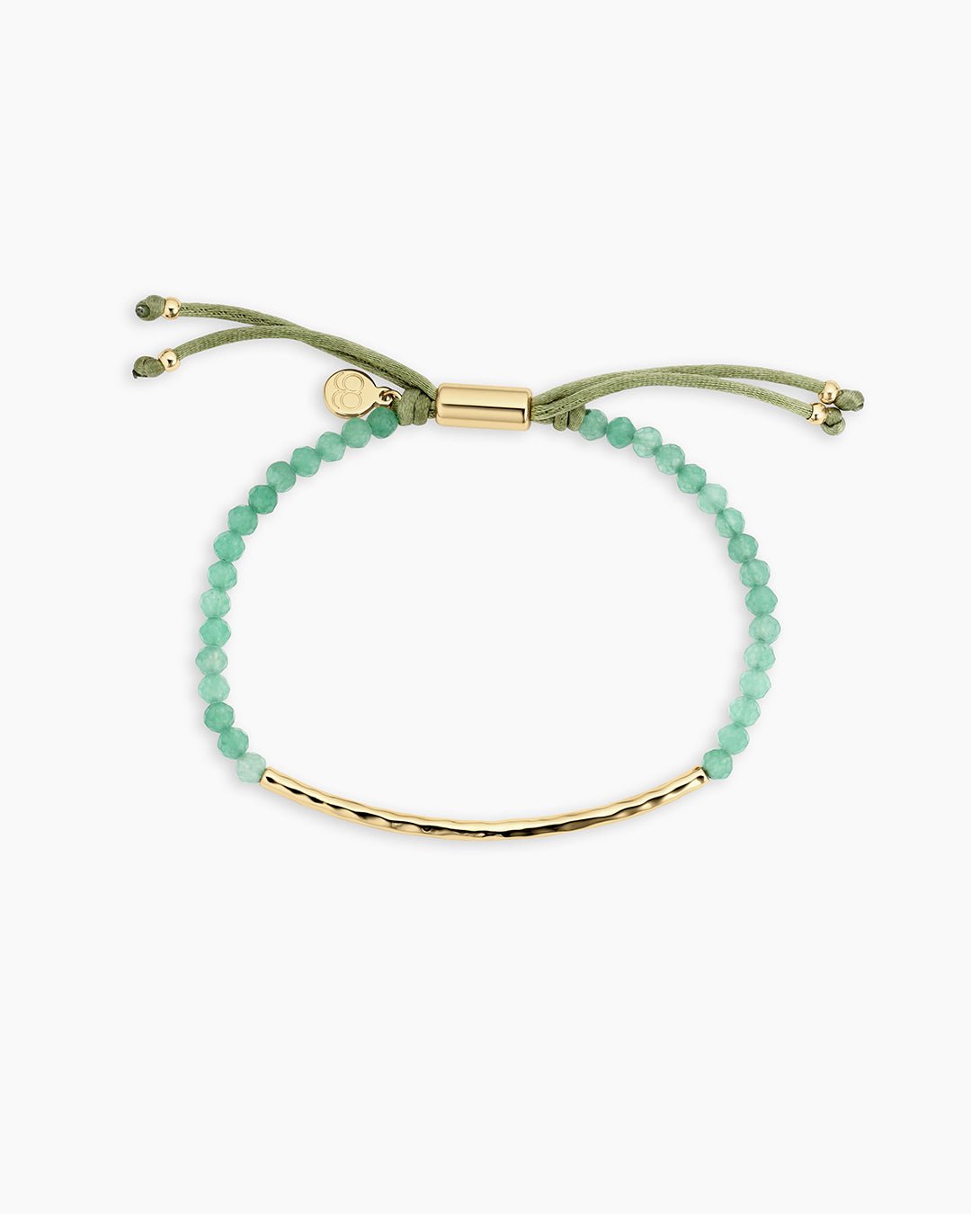 Power Gemstone Bracelet for Luck || option::18k Gold Plated, Aventurine