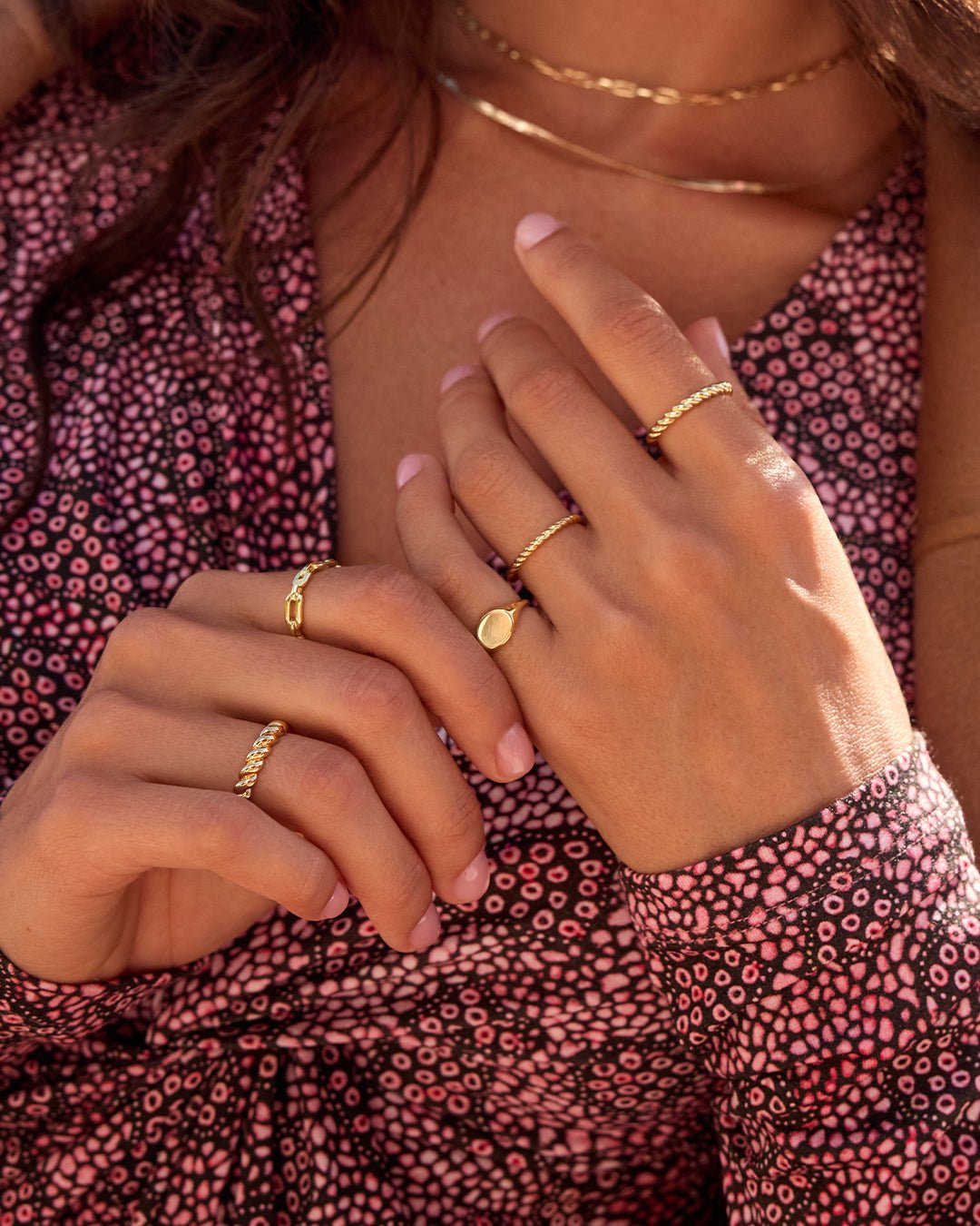 18k Gold Plated engravable signet ring || option::18k Gold Plated