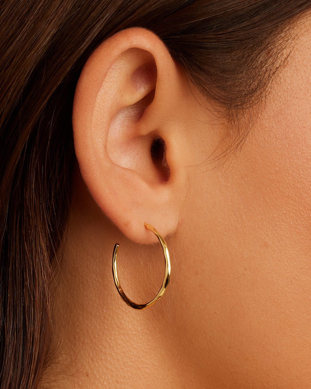 Taner Small Hoops || option::18k Gold Plated