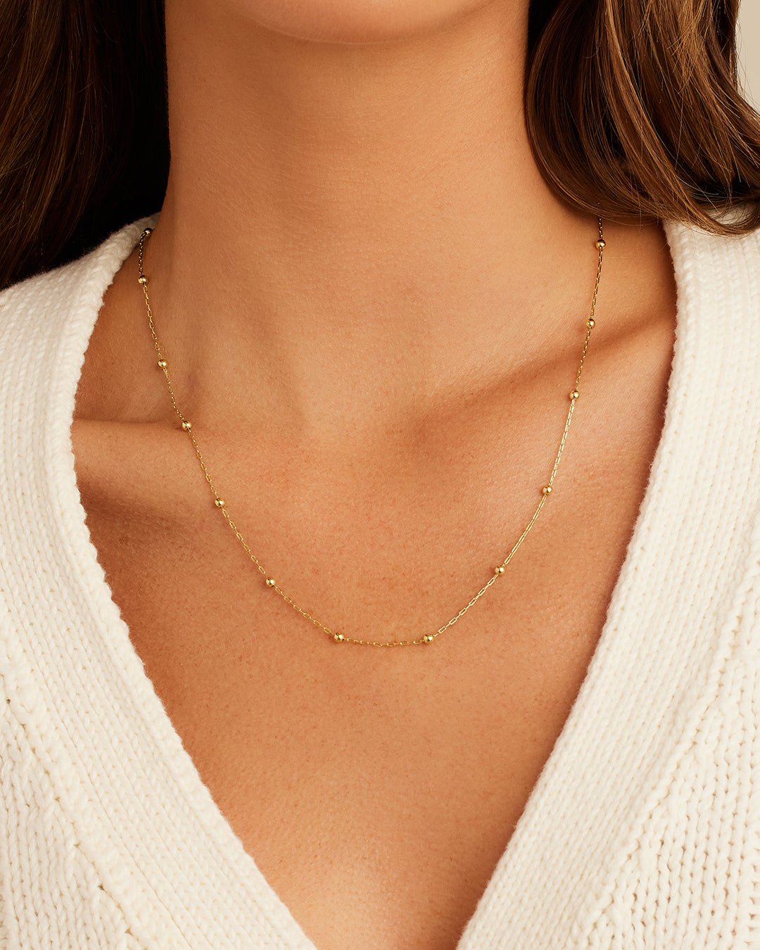 Newport Chain Necklace || option::18k Gold Plated