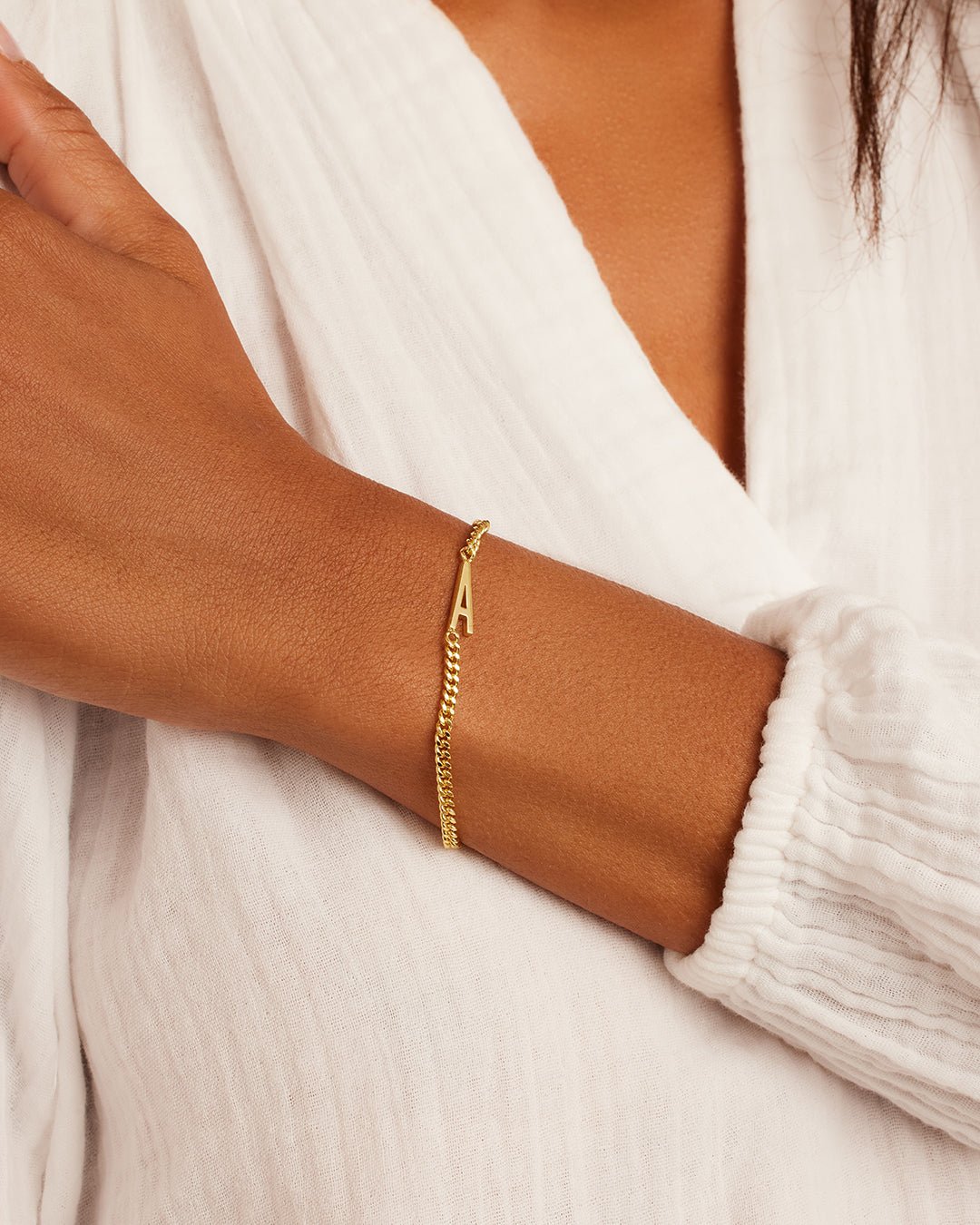 Wilder Alphabet Bracelet Wilder Alphabet Bracelet #A || option::18k Gold Plated, A