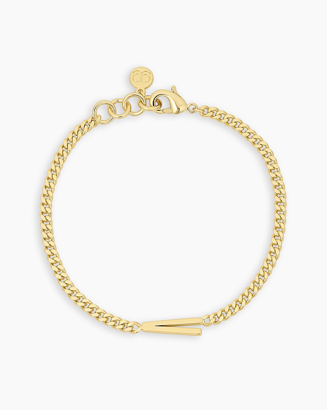 Wilder Alphabet Bracelet Alphabet Bracelet #V || option::18k Gold Plated, V