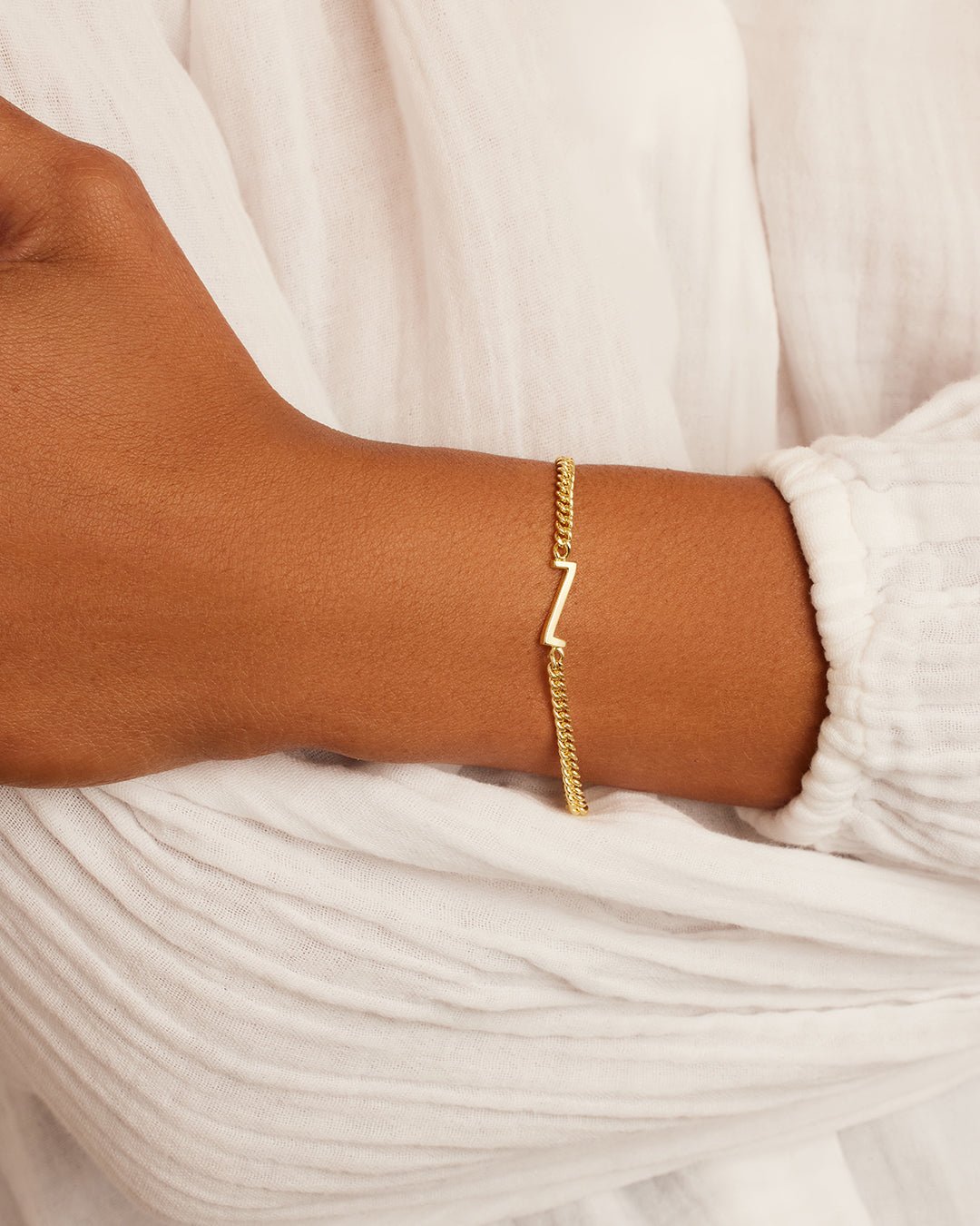 Wilder Alphabet Bracelet Alphabet Bracelet #Z || option::18k Gold Plated, Z