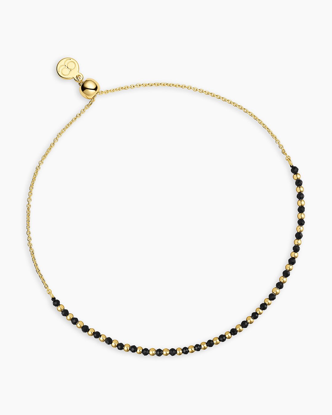 Power Gemstone Brooks Bracelet for Protection || option::18k Gold Plated, Black Onyx