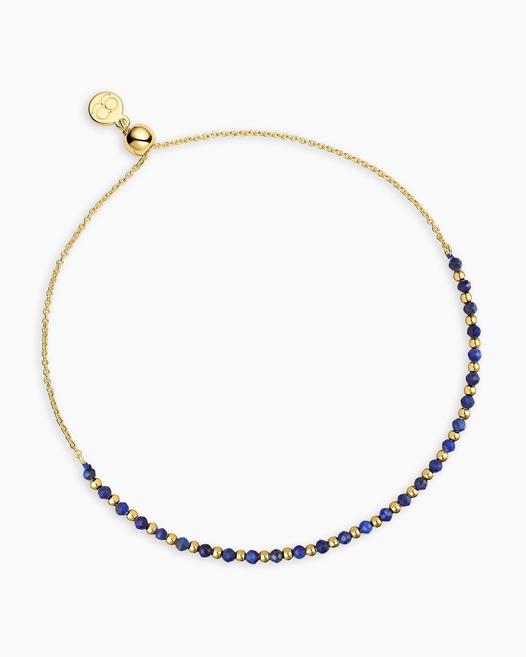 Power Gemstone Brooks Bracelet for Wisdom || option::18k Gold Plated, Lapis