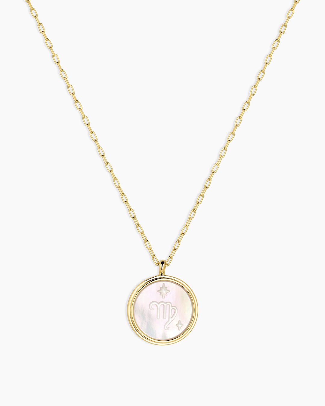 Zodiac Necklace - Scorpio, Astrology Coin Necklace, Scorpio Necklace || option::18k Gold Plated, Virgo