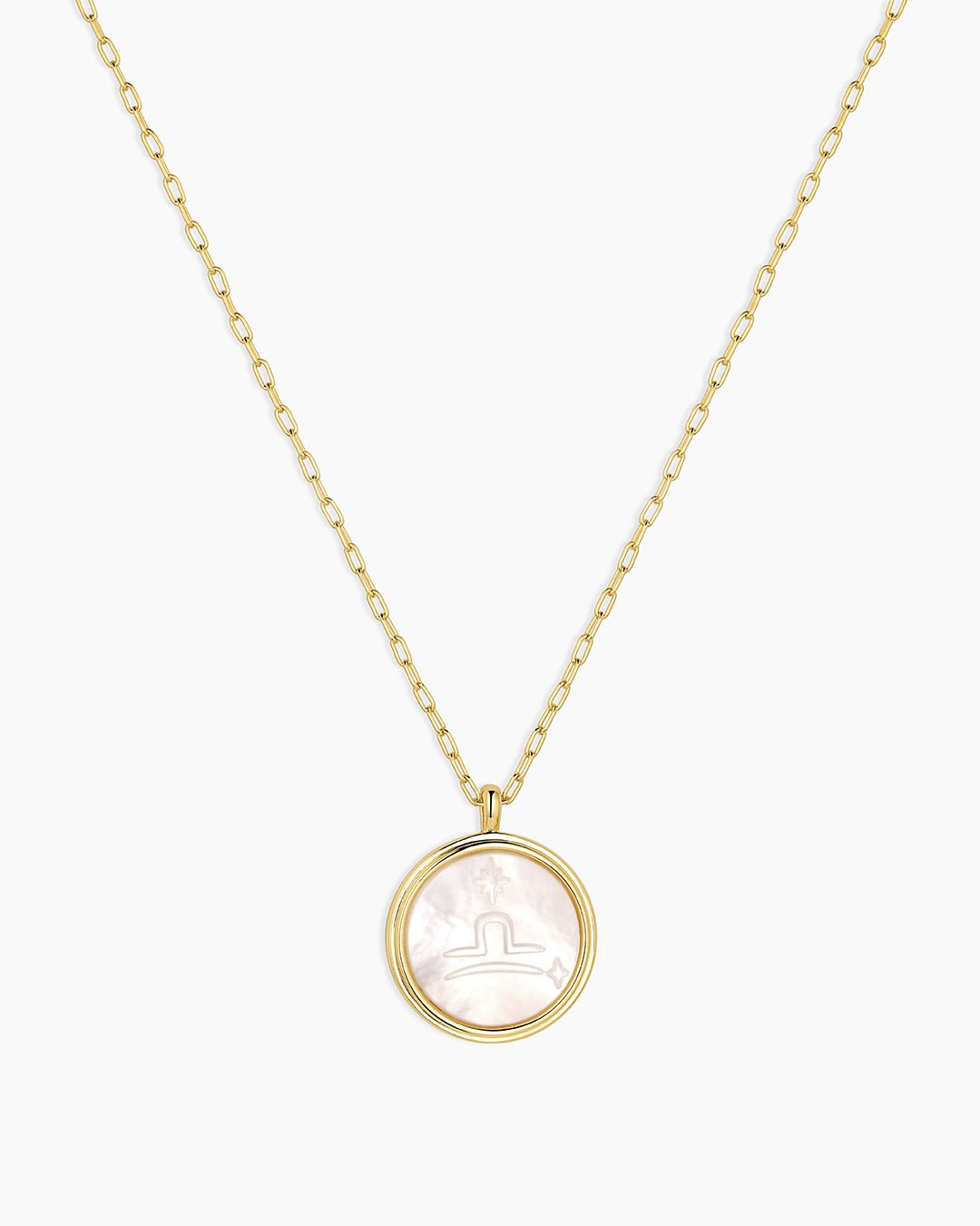 Zodiac Necklace - Scorpio, Astrology Coin Necklace, Scorpio Necklace || option::18k Gold Plated, Libra