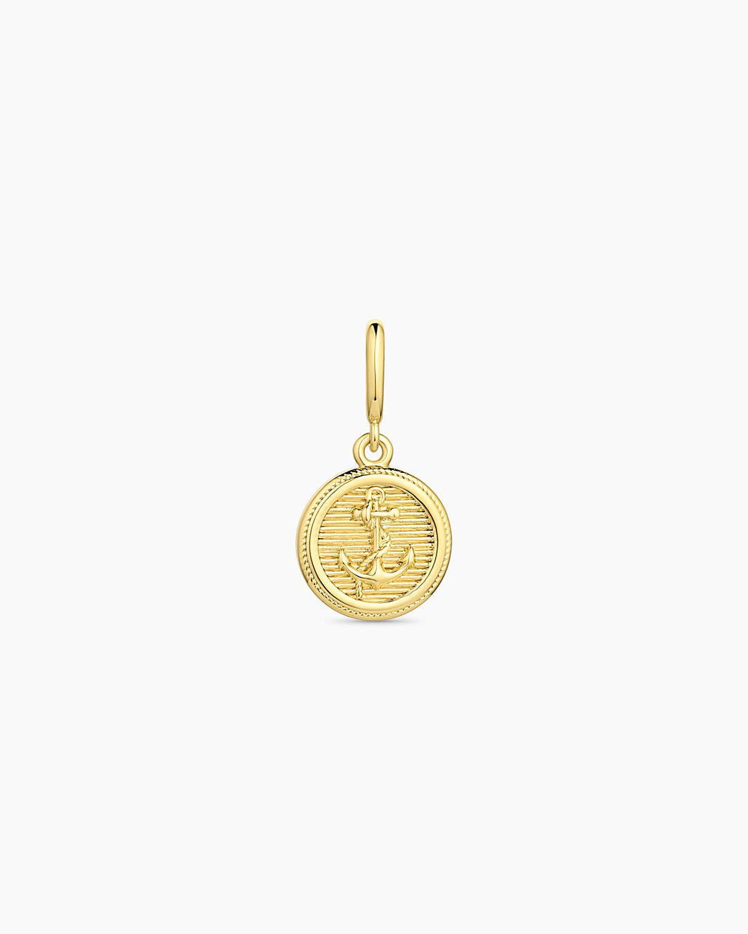 Anchor Coin Parker Charm || option::18k Gold Plated