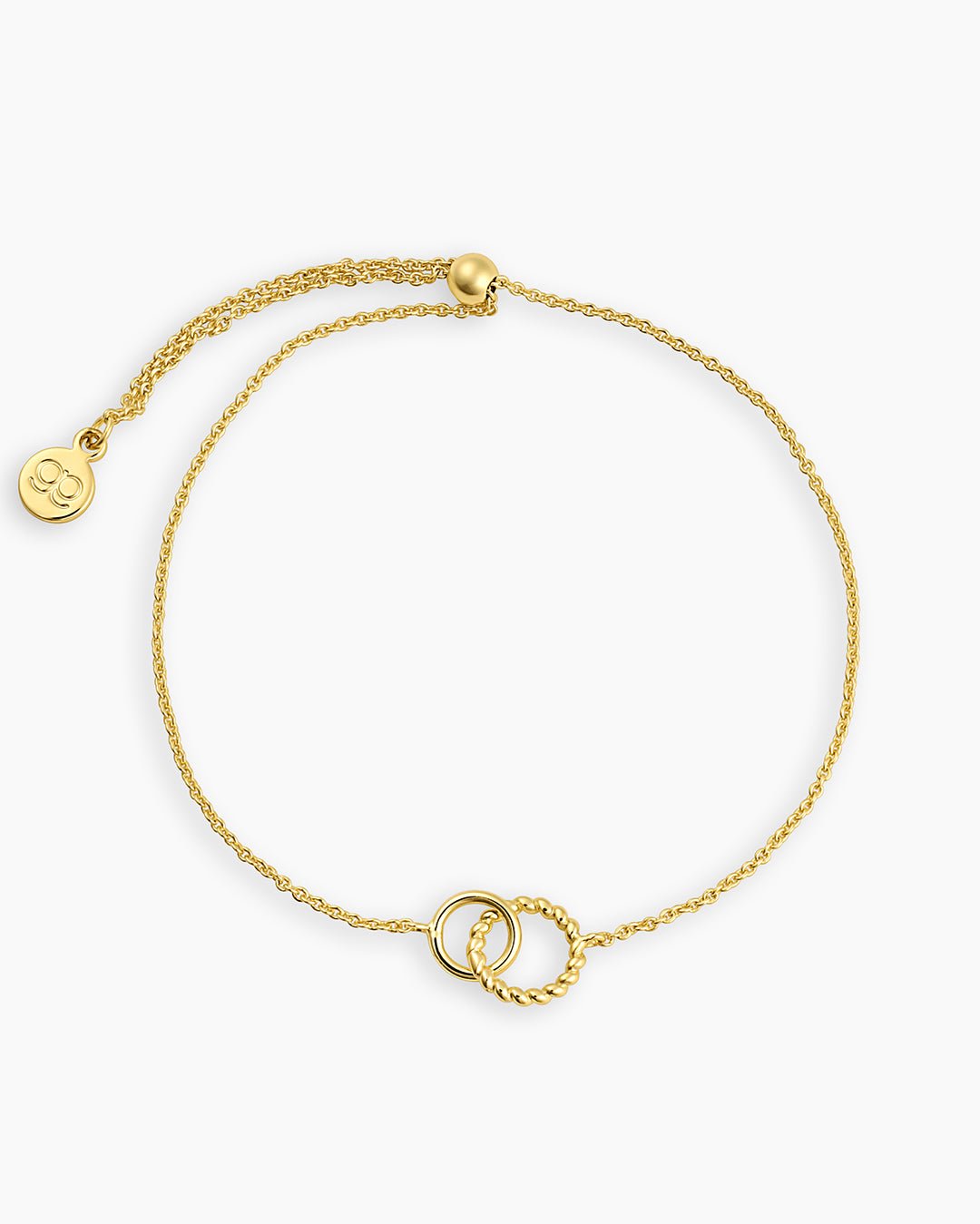 Crew Charm Bracelet link bracelet circle bracelet adjustable bracelet || option::18k Gold Plated