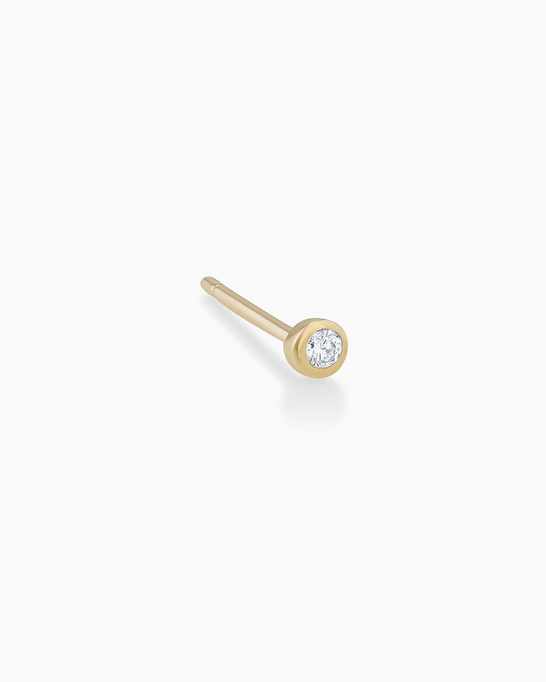 Classic Diamond Stud || option::14k Solid Gold