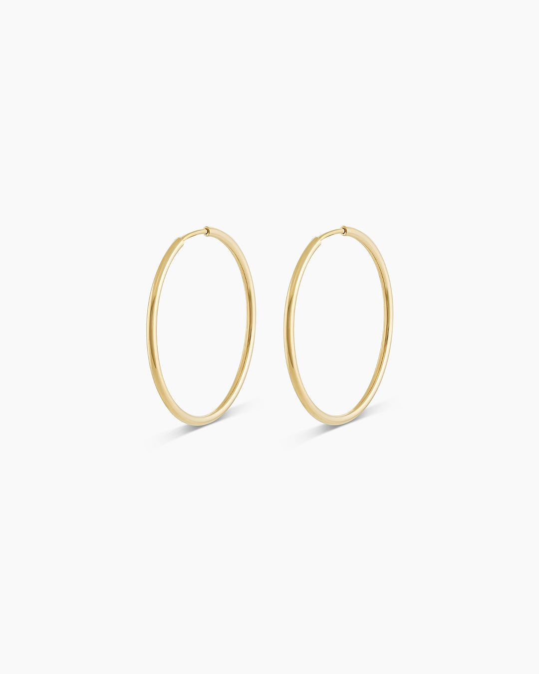 Classic Gold Hoop || option::14k Solid Gold, 22mm, Pair