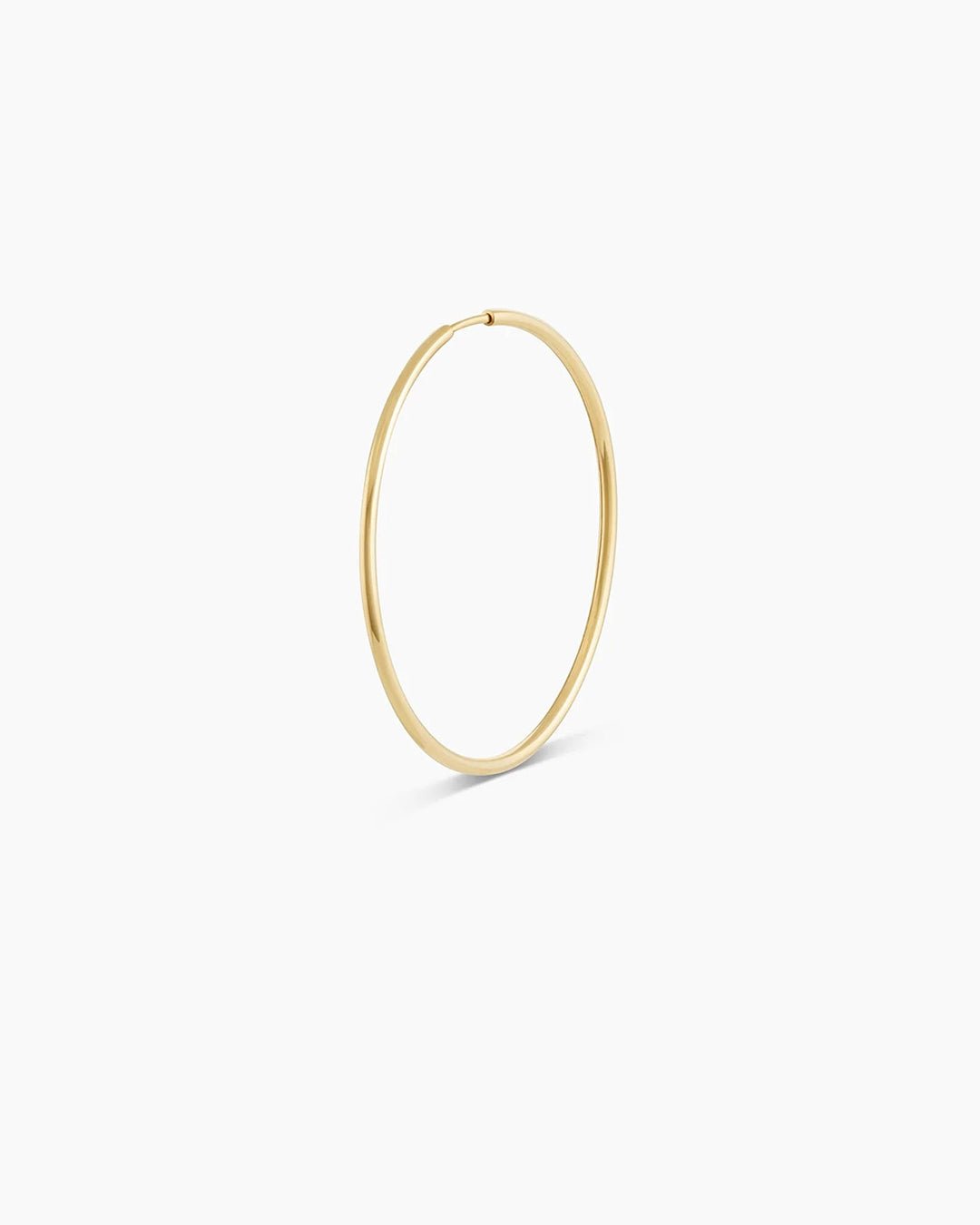 Classic Gold Hoop || option::14k Solid Gold, 30mm, Single