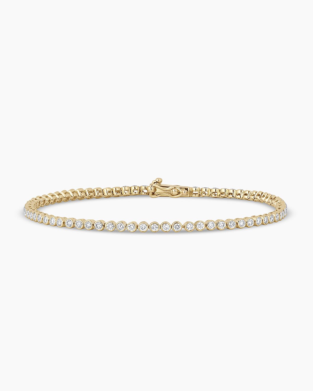 Classic Diamond Tennis Bracelet || option::14k Solid Gold