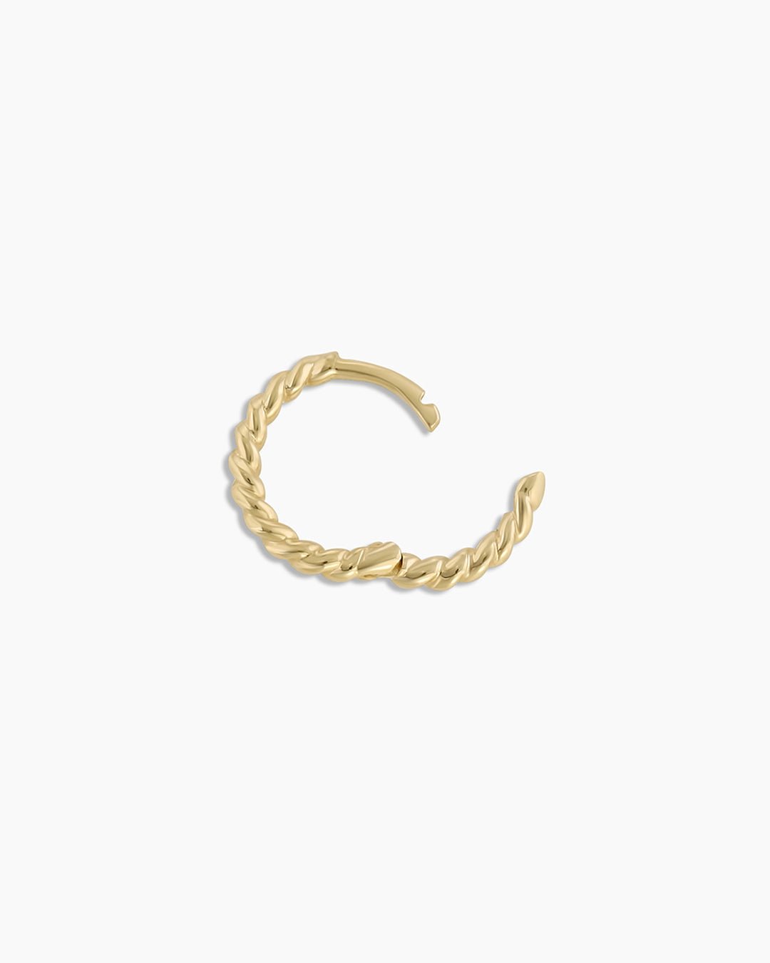 Classic Gold Huggie || option::14k Solid Gold