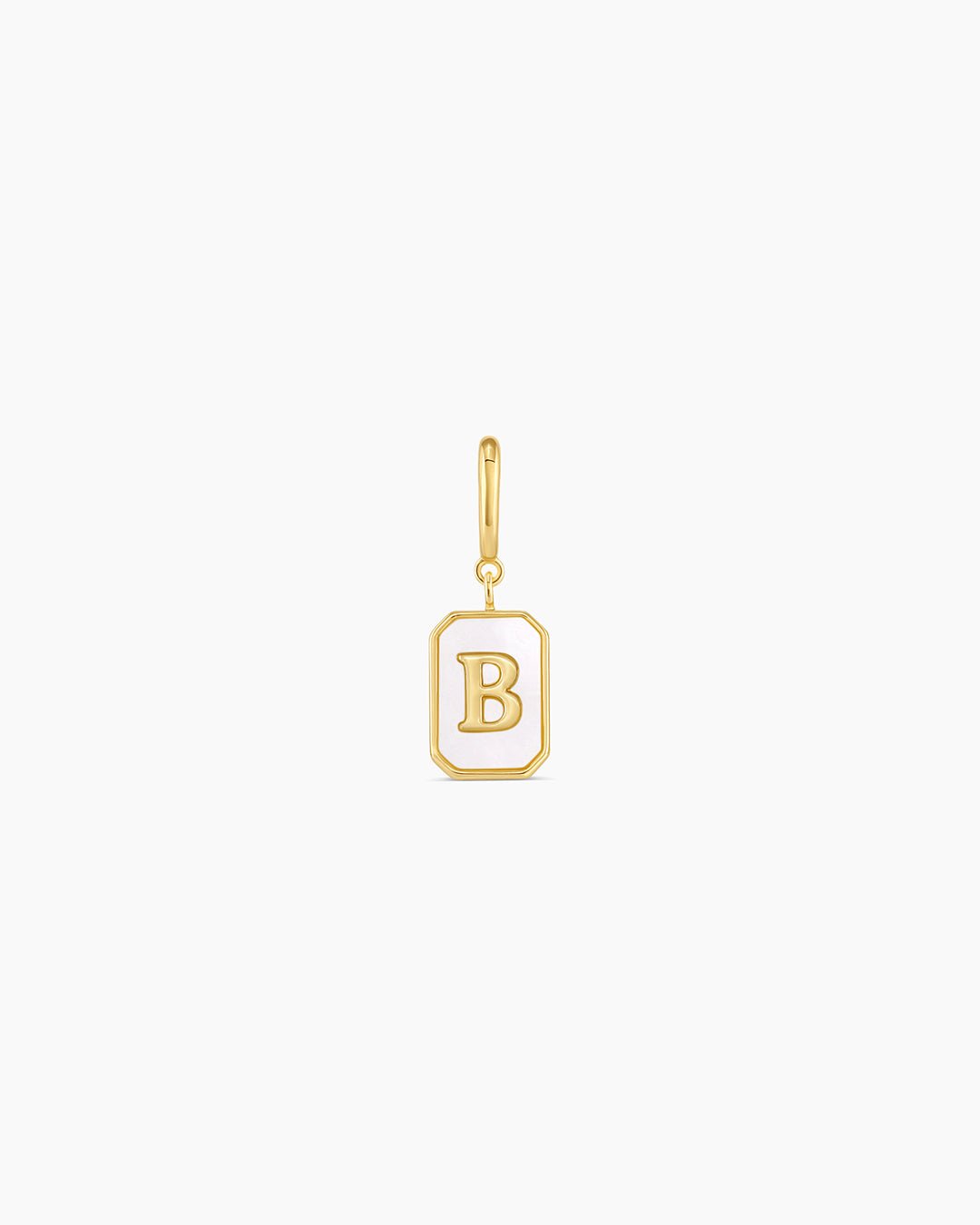 Vintage Alphabet Parker Charm #B || option::18k Gold Plated, B