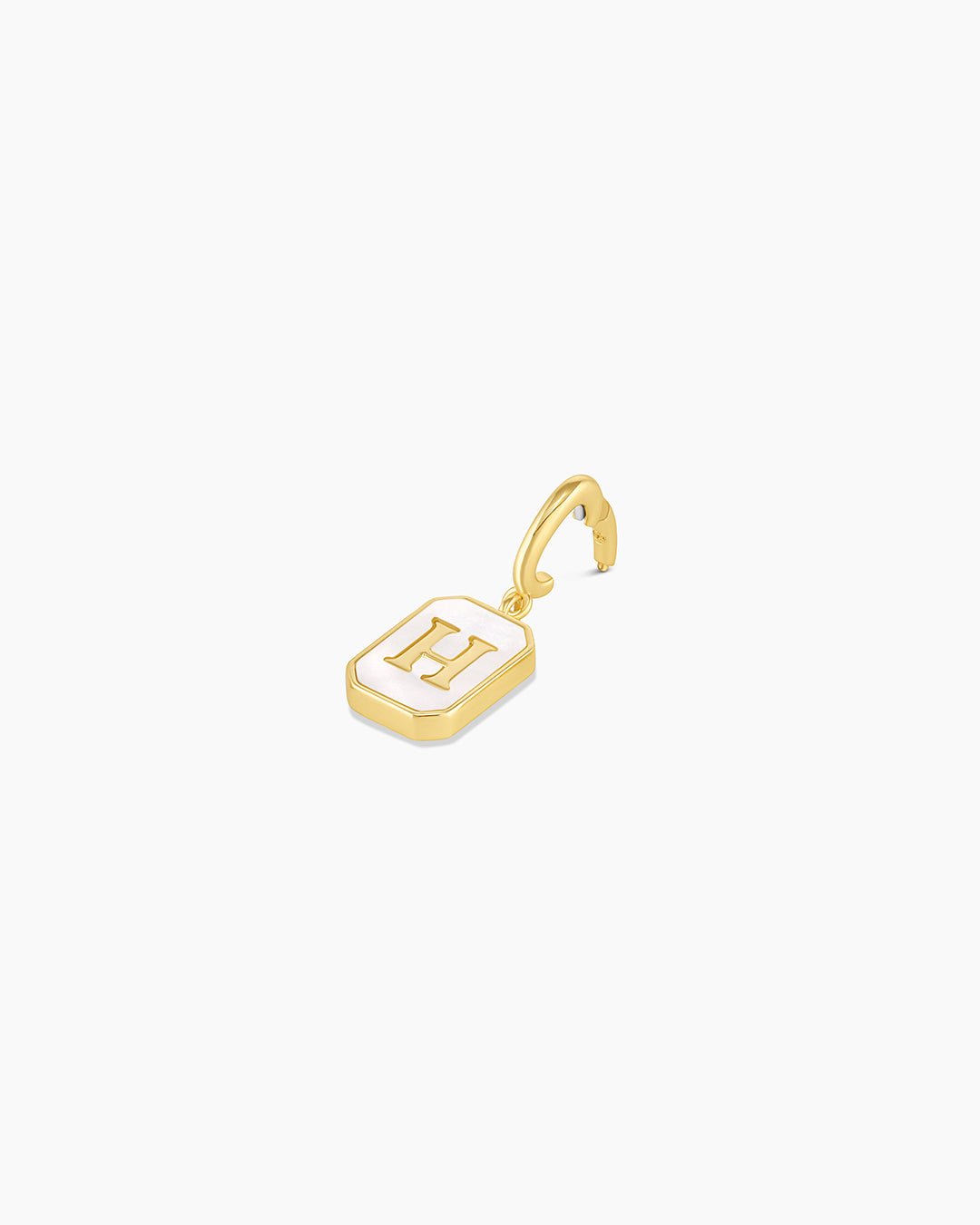 Vintage Alphabet Parker Charm #H || option::18k Gold Plated, H