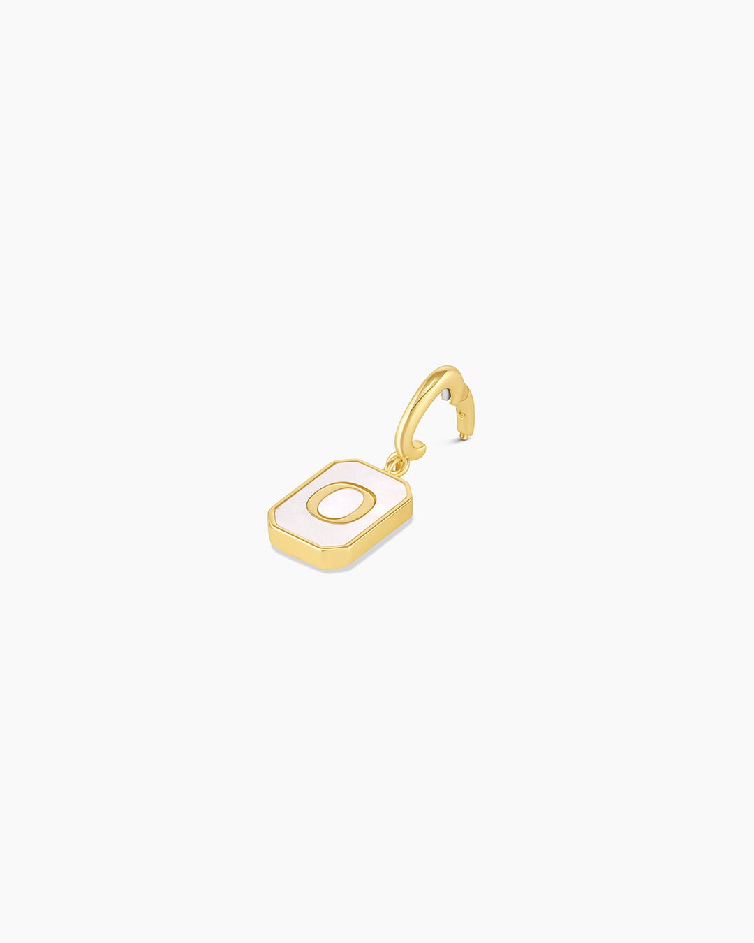 Vintage Alphabet Parker Charm #O || option::18k Gold Plated, O