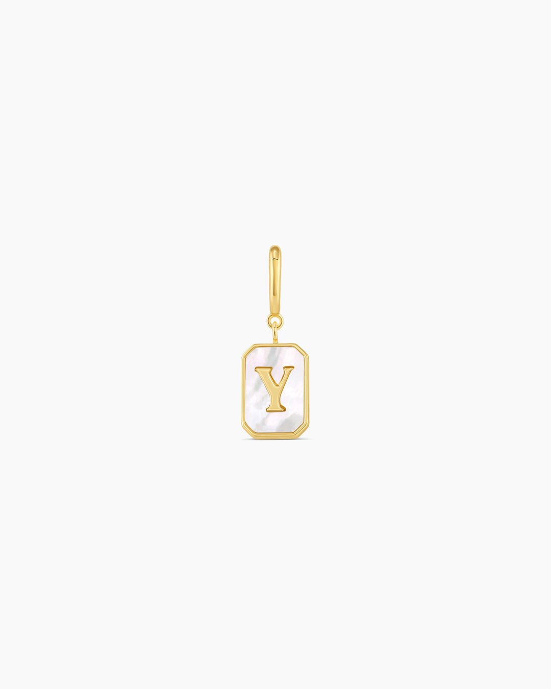 Vintage Alphabet Parker Charm #Y || option::18k Gold Plated, Y