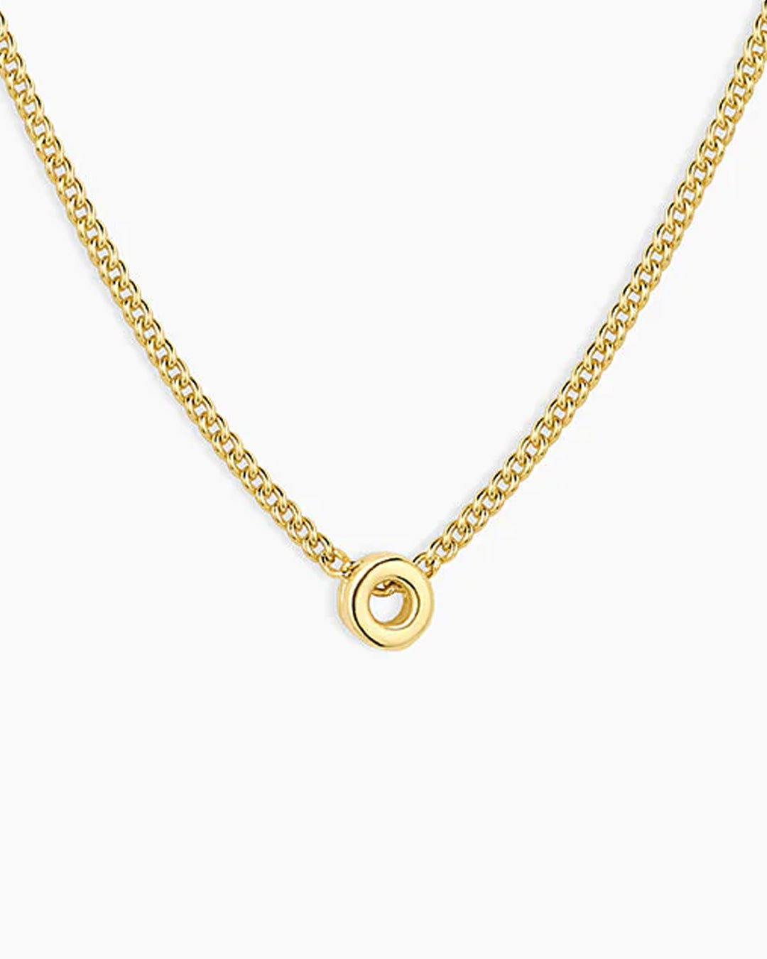 Wilder Mini Alphabet Necklace || option::18k Gold Plated, O