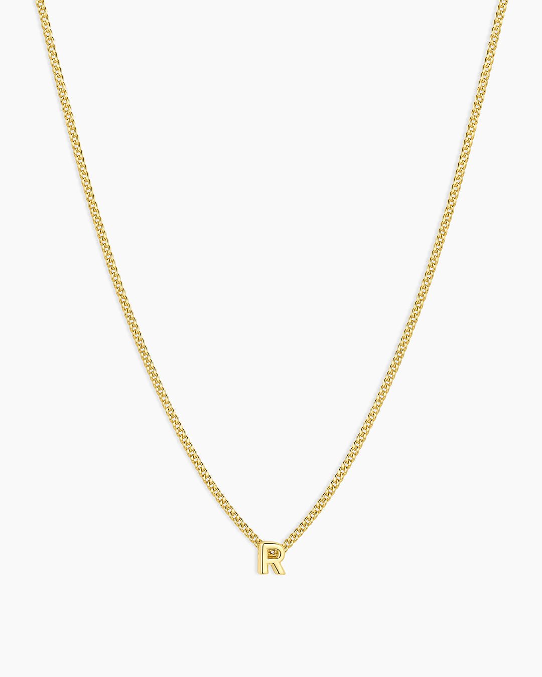 Wilder Mini Alphabet Necklace || option::18k Gold Plated, R