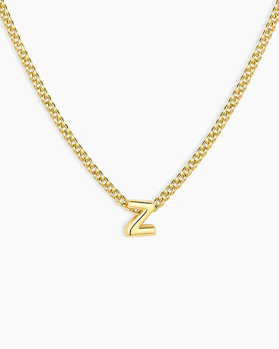 Wilder Mini Alphabet Necklace || option::18k Gold Plated, Z