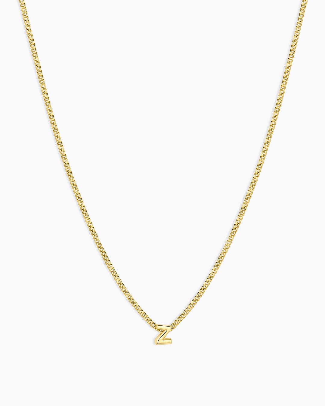 Wilder Mini Alphabet Necklace || option::18k Gold Plated, Z