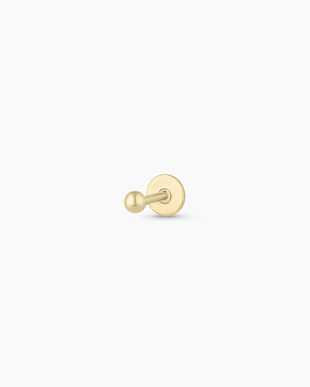 14k Gold Newport Threaded Flatback Studs || option::14k Solid Gold