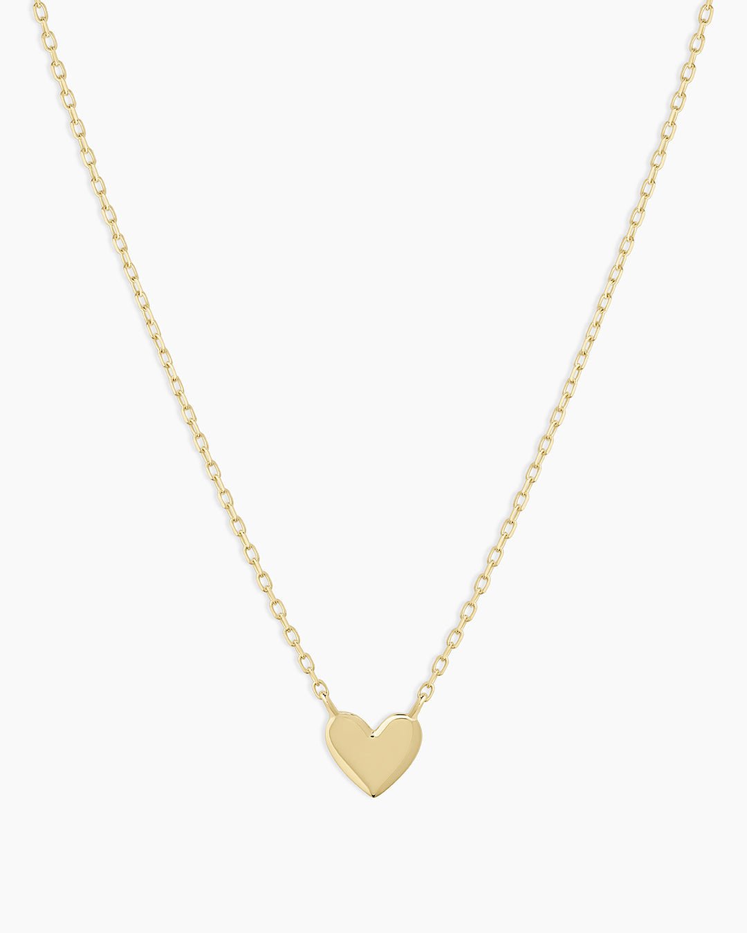 Heart Mini Necklace || option::14k Solid Gold