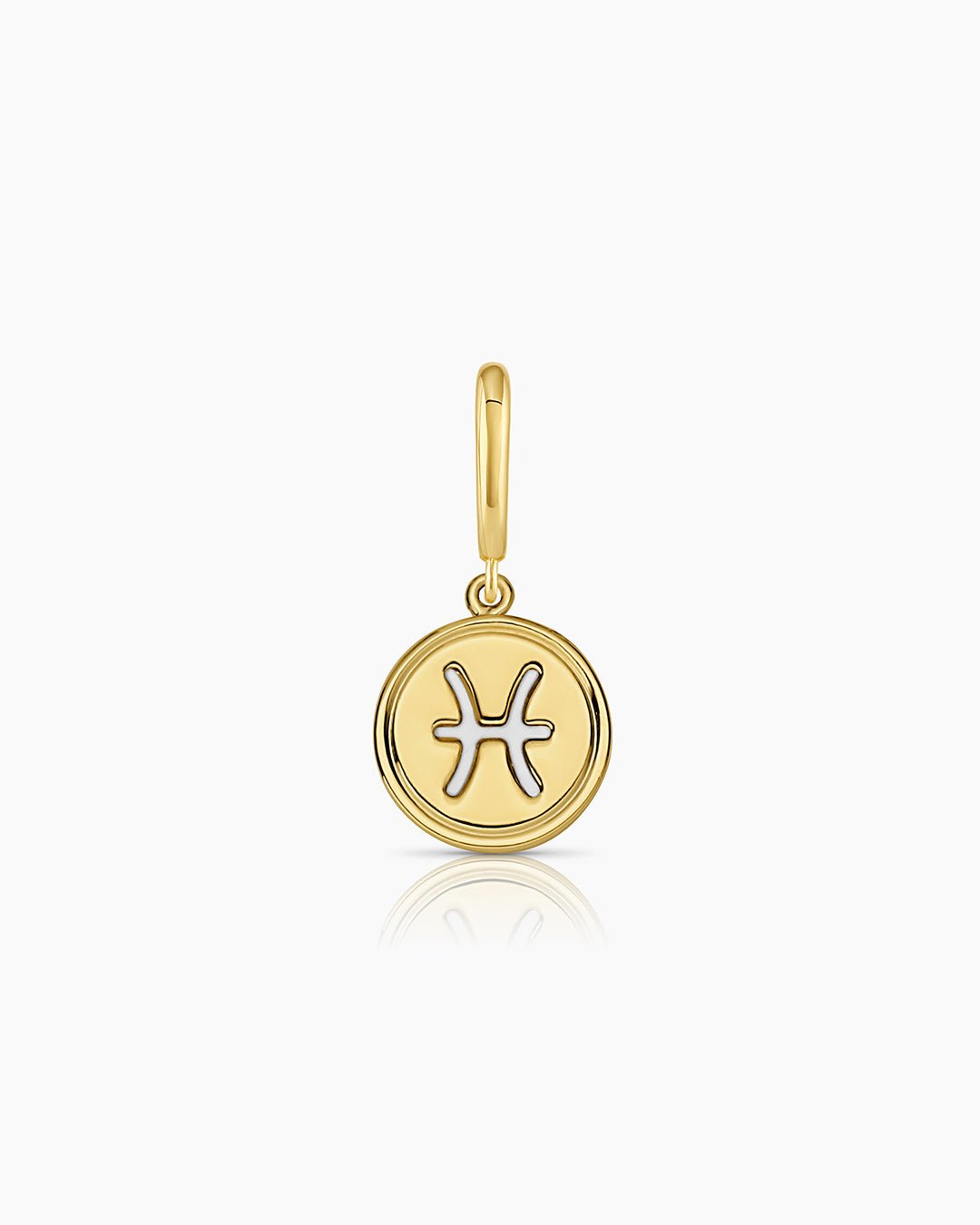 Zodiac Parker Charm || option::18k Gold Plated, Pisces