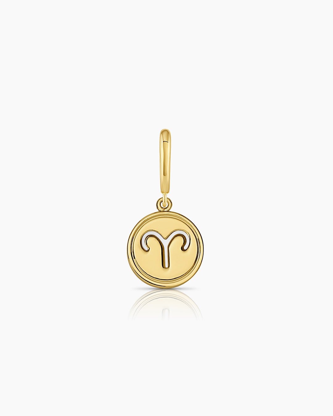 Zodiac Parker Charm || option::18k Gold Plated, Aries