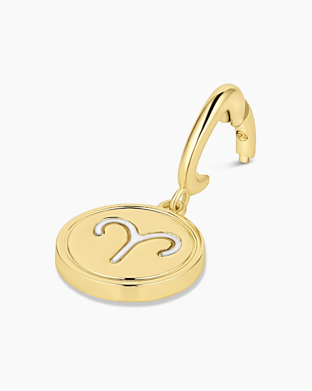 Zodiac Parker Charm || option::18k Gold Plated, Aries