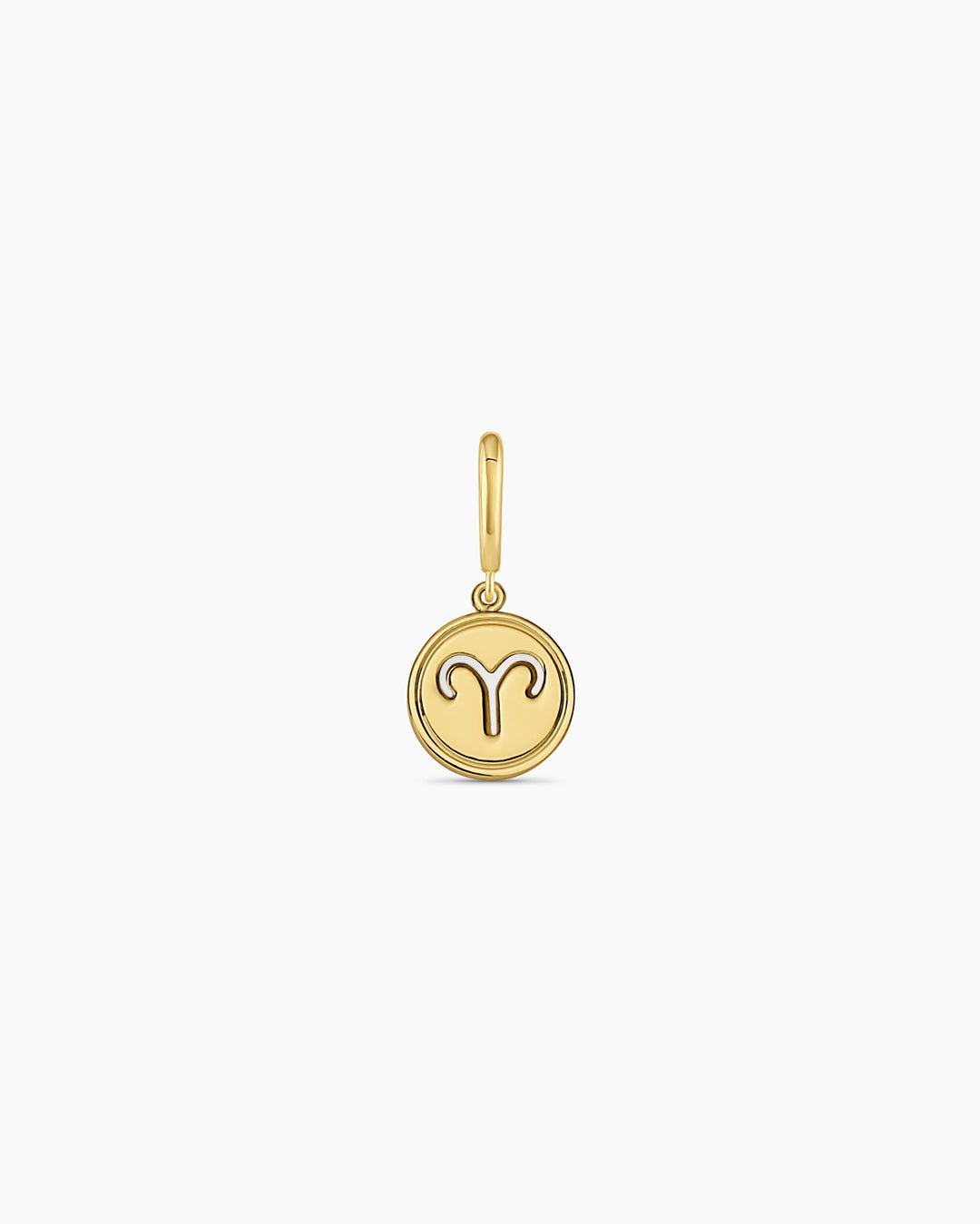 Zodiac Parker Charm || option::18k Gold Plated, Aries