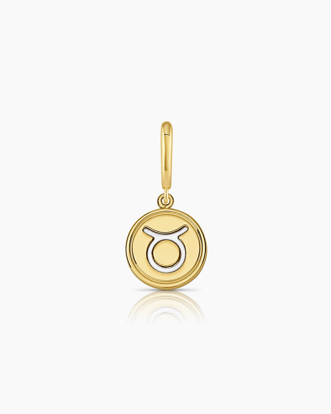 Zodiac Parker Charm || option::18k Gold Plated, Taurus