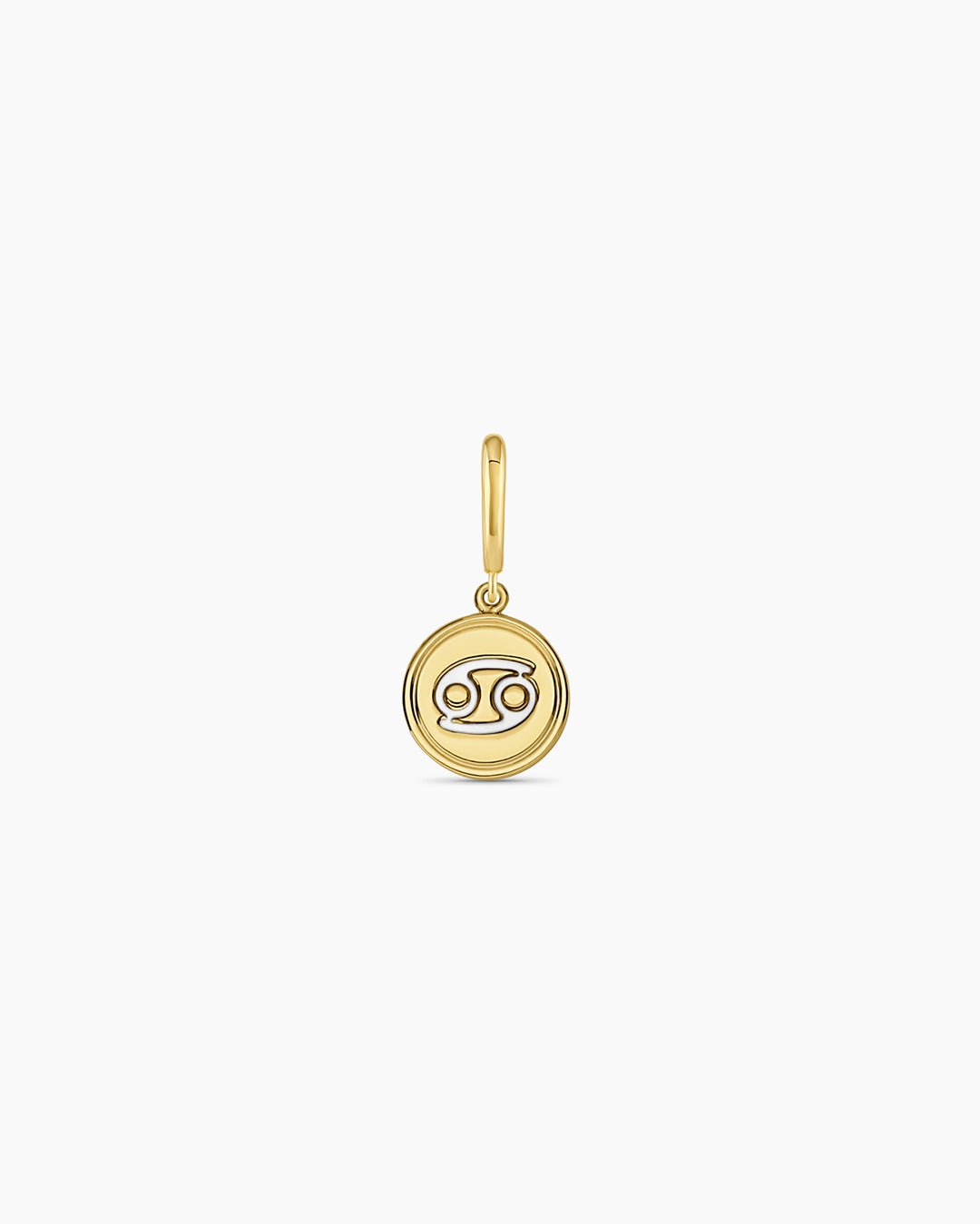 Zodiac Parker Charm || option::18k Gold Plated, Cancer