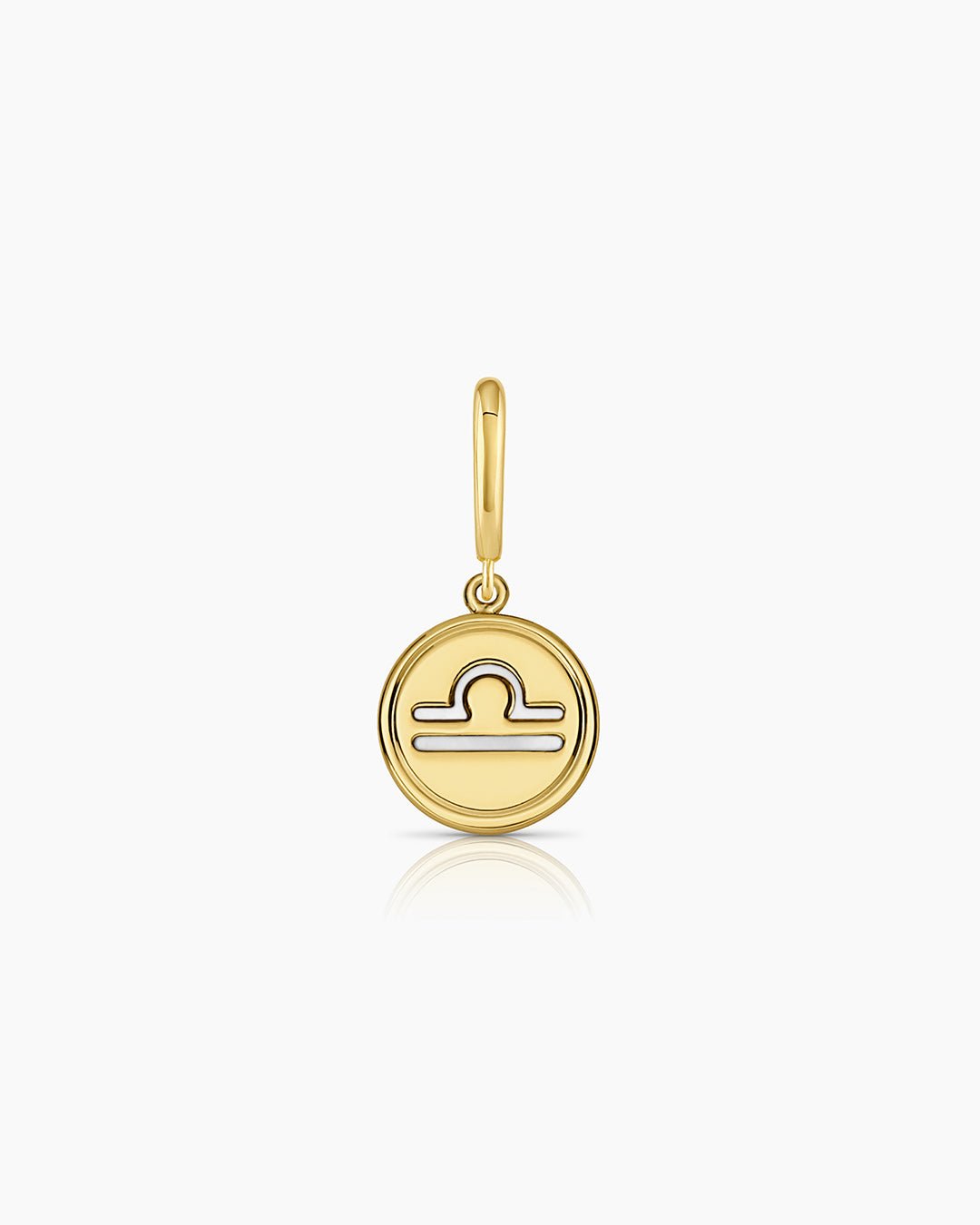 Zodiac Parker Charm || option::18k Gold Plated, Libra