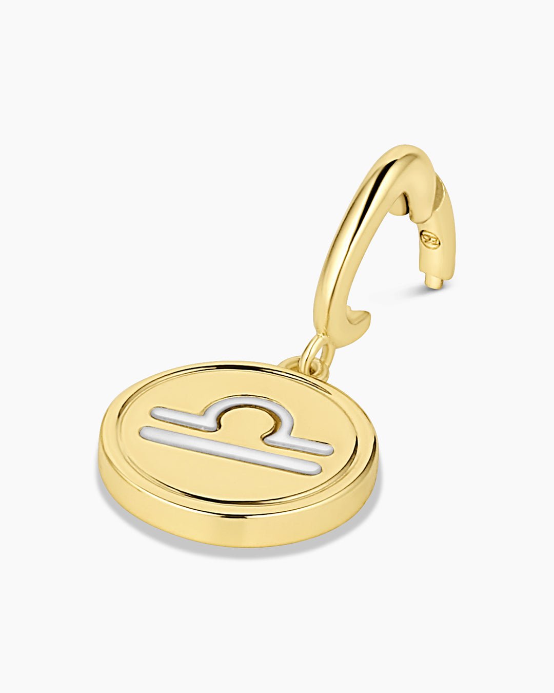 Zodiac Parker Charm || option::18k Gold Plated, Libra