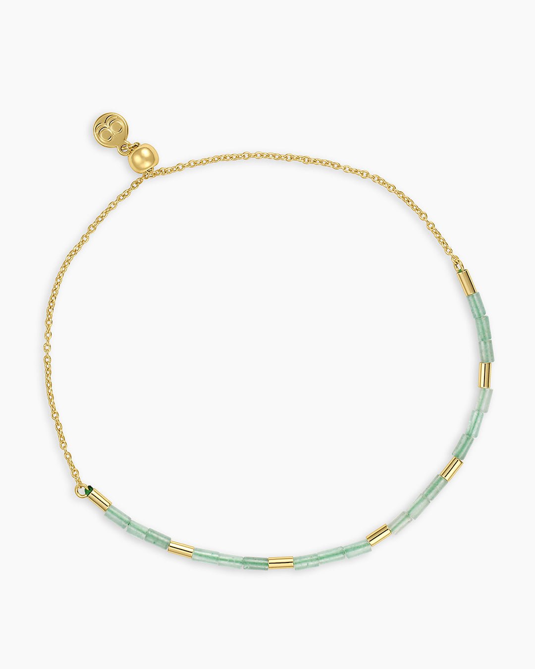 Power Gemstone Tatum Bracelet || option::18k Gold Plated, Aventurine