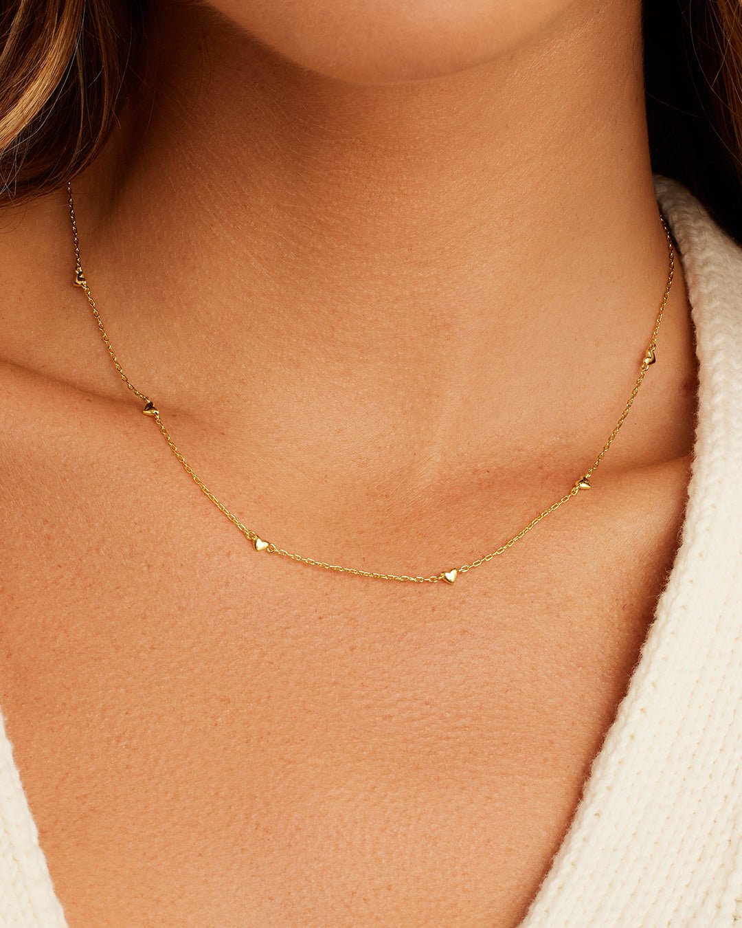 Amour Necklace || option::18k Gold Plated