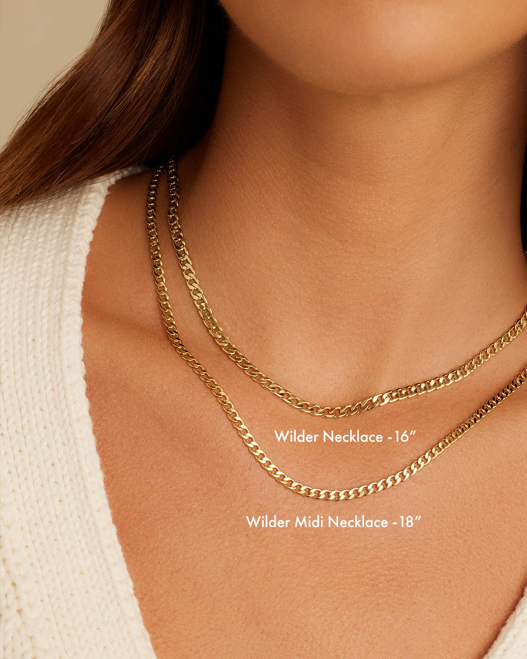 Wilder Midi Necklace || option::18k Gold Plated