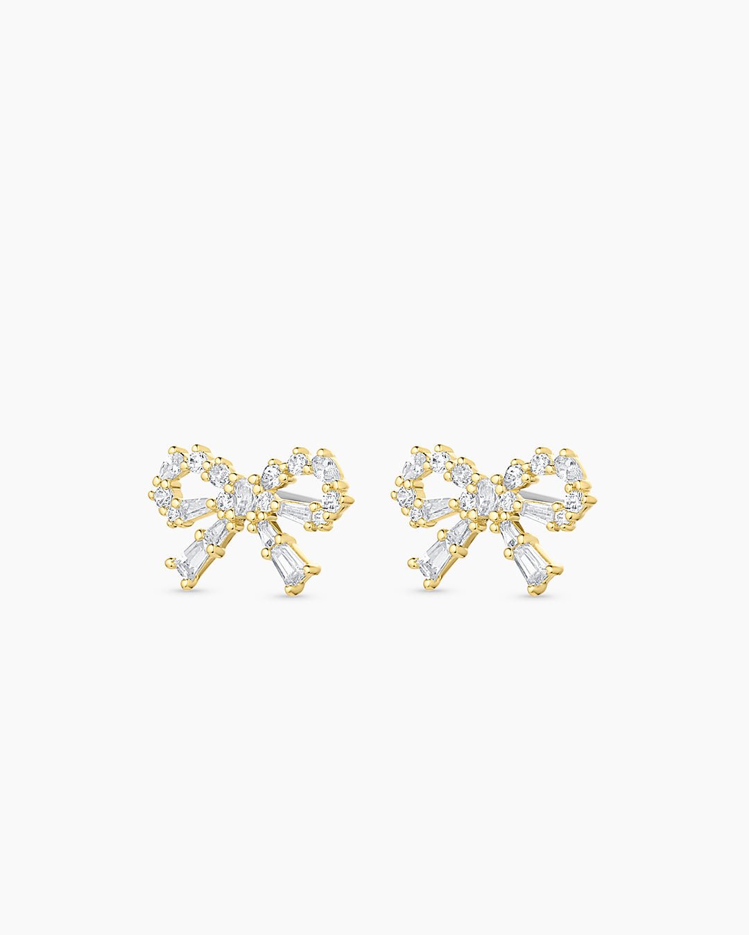 Fancy Bow Earrings || option::18k Gold Plated