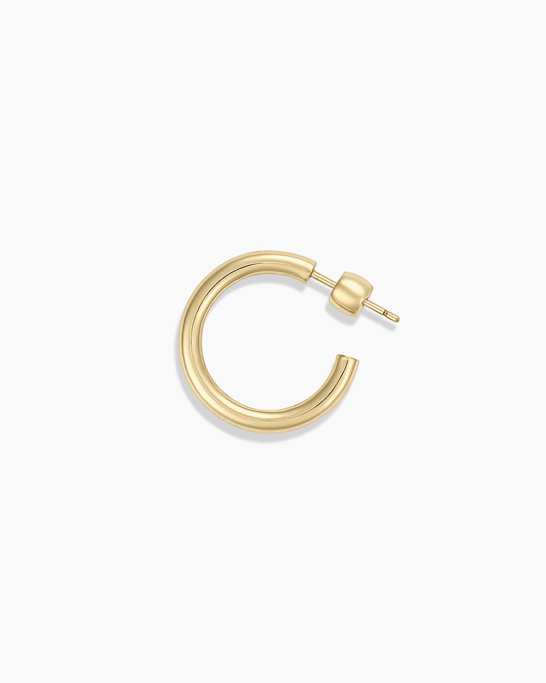 14k Gold Carter Hoops || option::14k Solid Gold, 20mm, Single