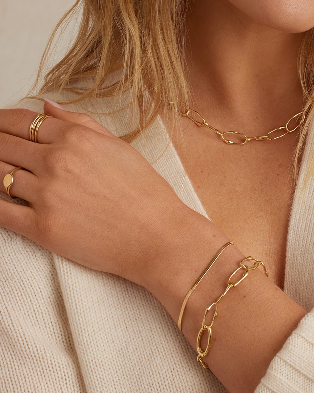 Jagger Bracelet || option::18k Gold Plated || set::jagger-bracelet