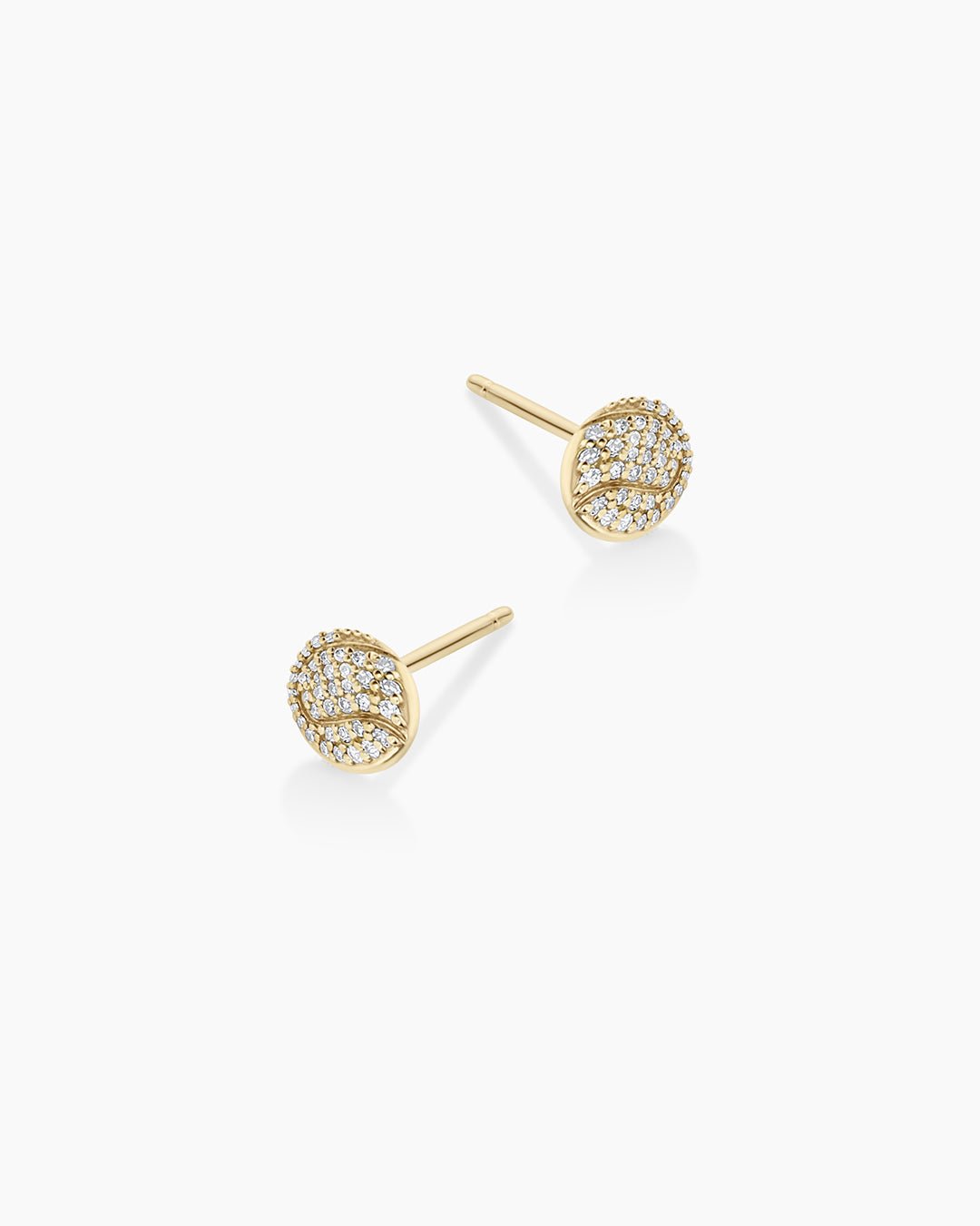 Diamond Ace Studs || option::14k Solid Gold