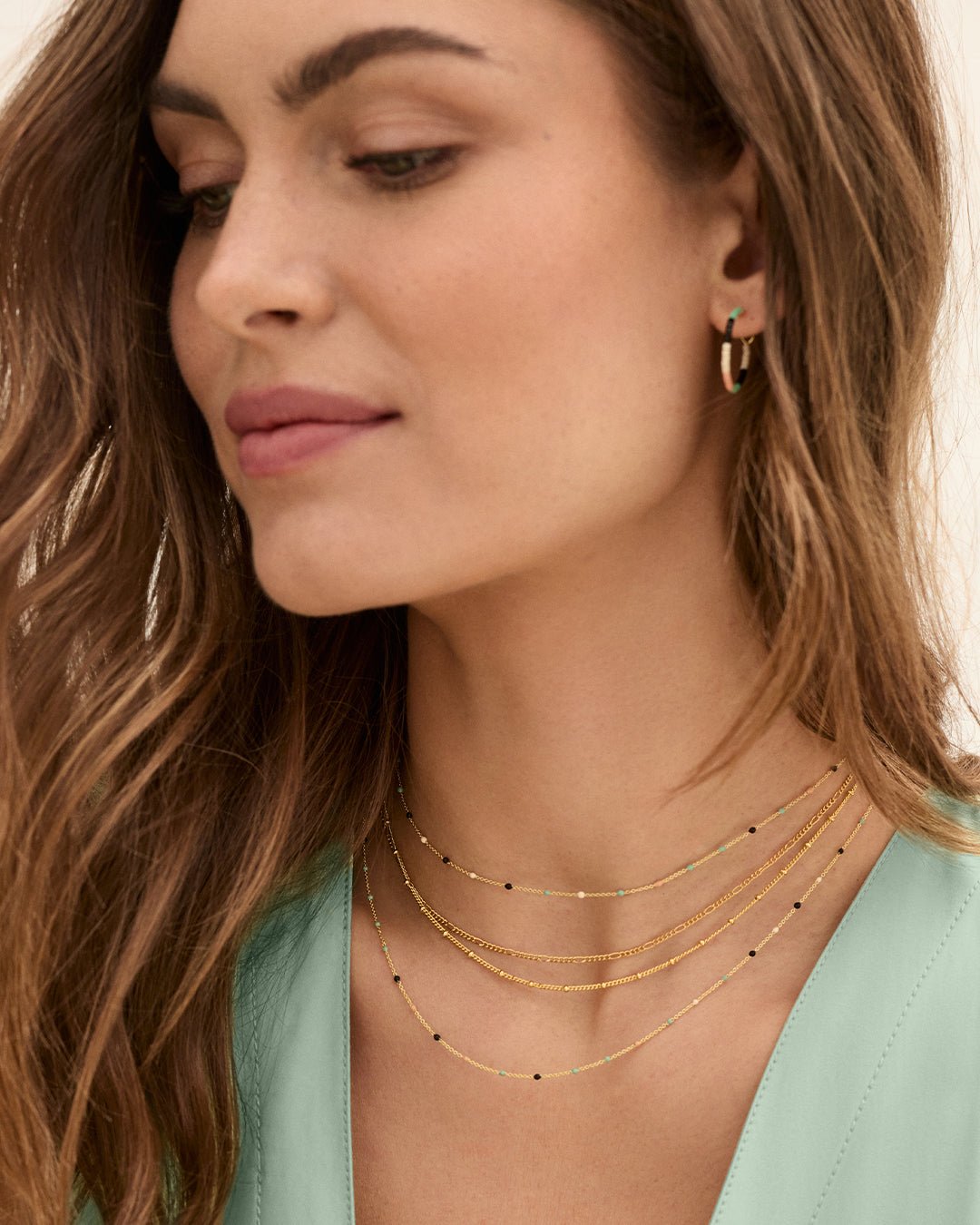 Capri Necklace || option::18k Gold Plated, Palm Desert