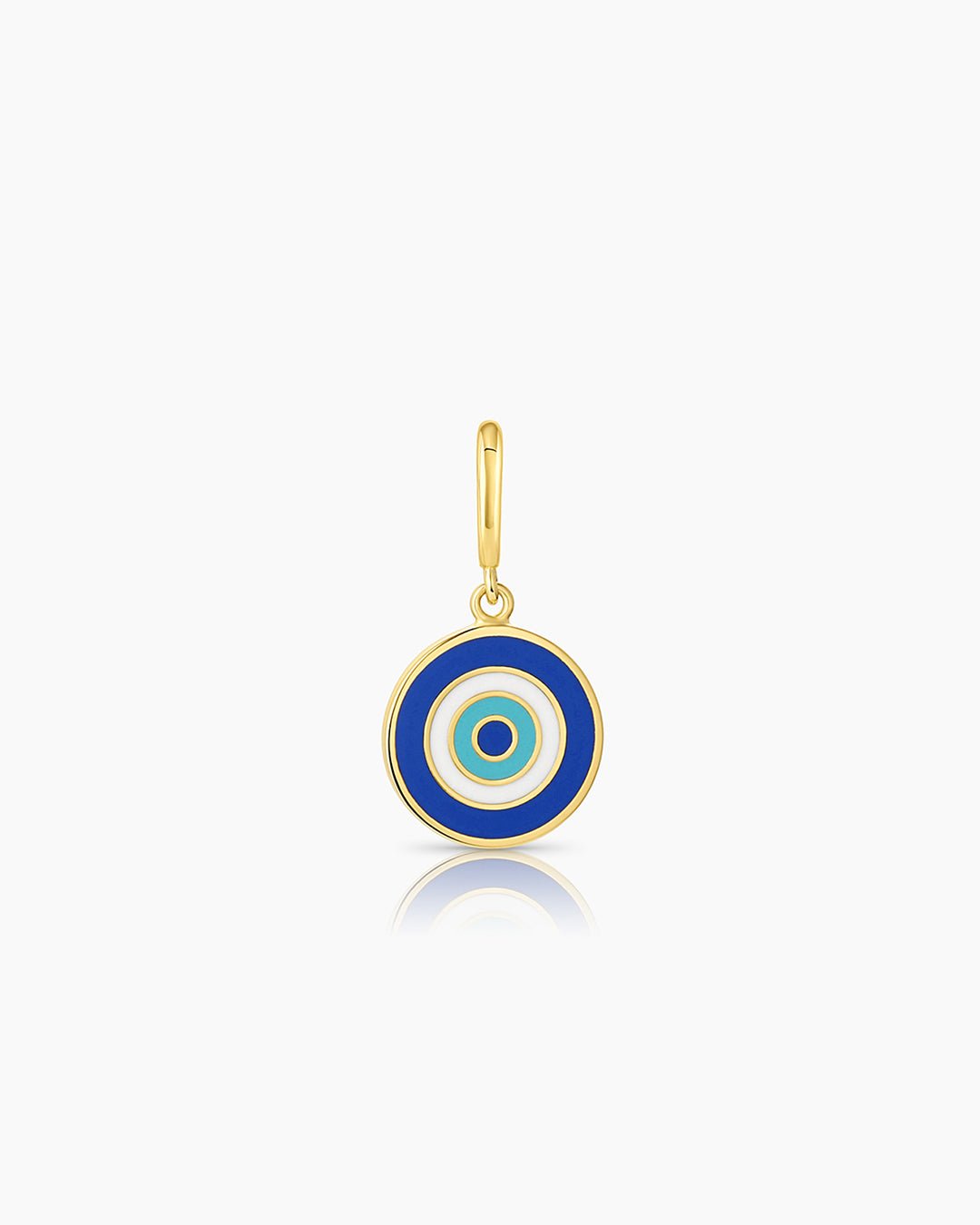 Turquoise Evil Eye Parker Charm || option::18k Gold Plated, Blue