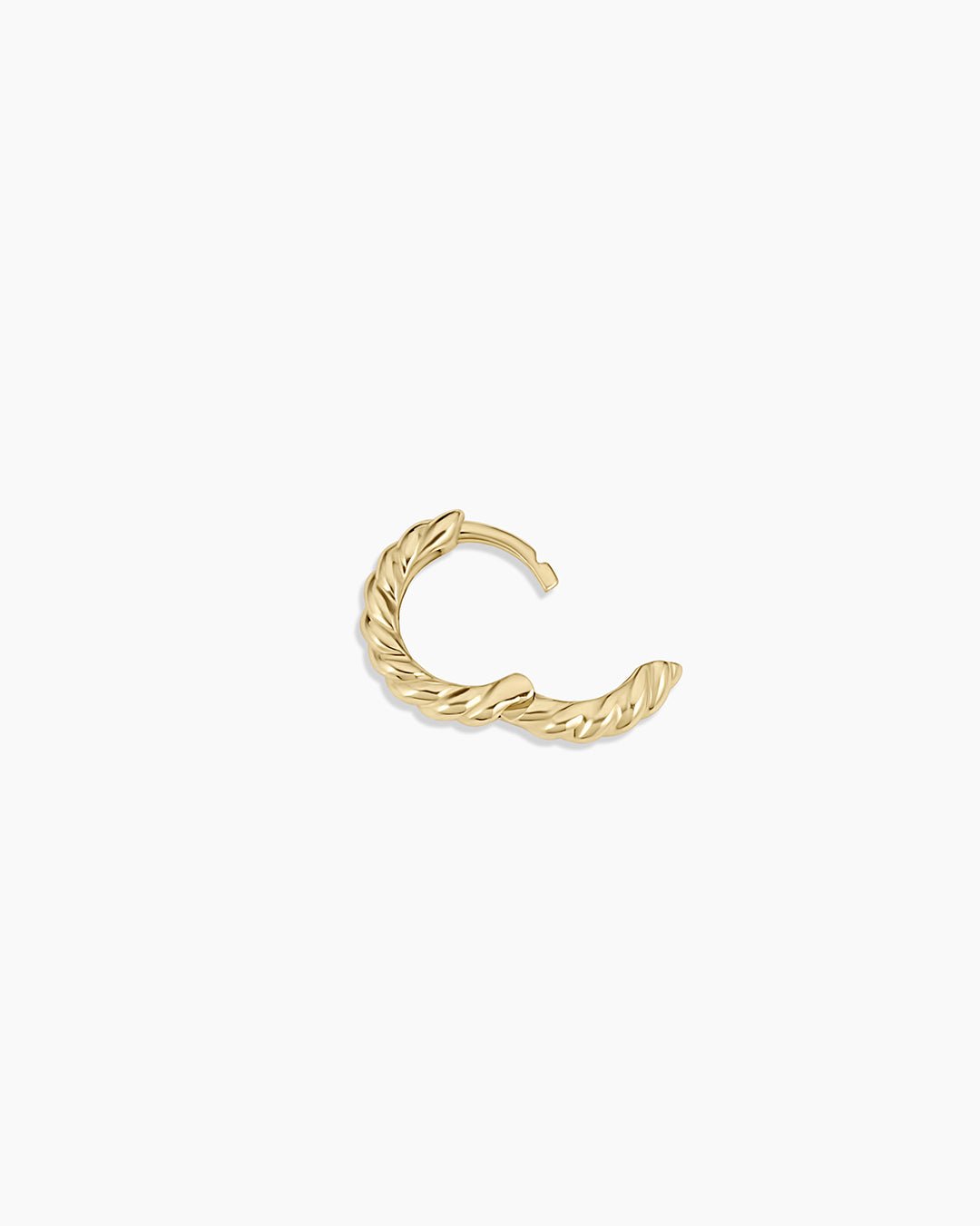 14k Gold Crew Helium Huggies || option::14k Solid Gold, Single