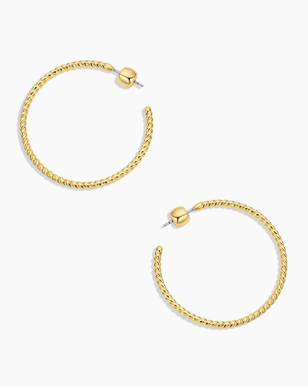 Crew Large Hoops || option::18k Gold Plated